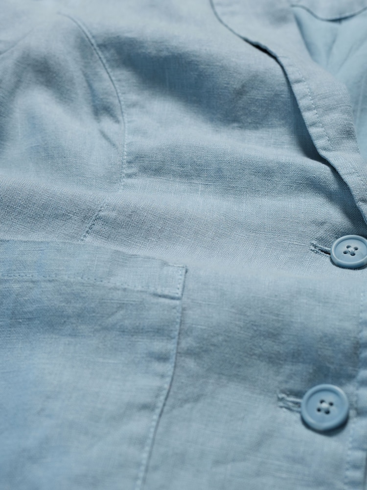 Seasalt Cornwall Blue Blinker Blazer - Image 5 of 5