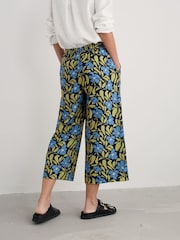 Seasalt Cornwall Blue Petite Peaceful Haven 100% Linen Culottes - Image 2 of 5