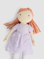 JoJo Maman Bébé Lilac Flower Edith Ragdoll - Image 4 of 4