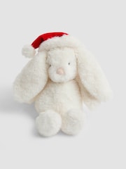 JoJo Maman Bébé Christmas Betsy Bunny Soft Toy Plushie - Small - Image 1 of 2