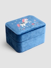 JoJo Maman Bébé Unicorn Fabric Jewellery Box - Image 1 of 5