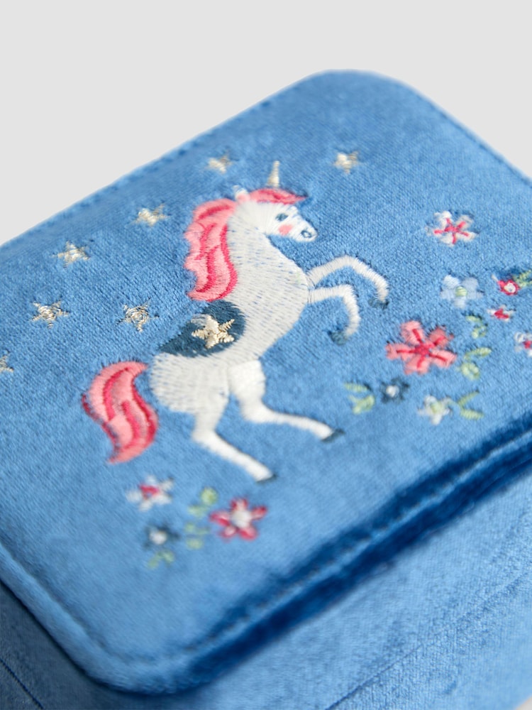 JoJo Maman Bébé Unicorn Fabric Jewellery Box - Image 5 of 5 JoJo Maman Bébé Unicorn Fabric Jewellery Box - Image 5 of 5