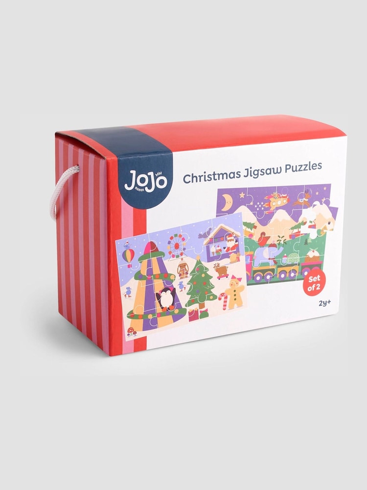 JoJo Maman Bébé Christmas Jigsaw Set of 2 - Image 1 of 6 JoJo Maman Bébé Christmas Jigsaw Set of 2 - Image 1 of 6