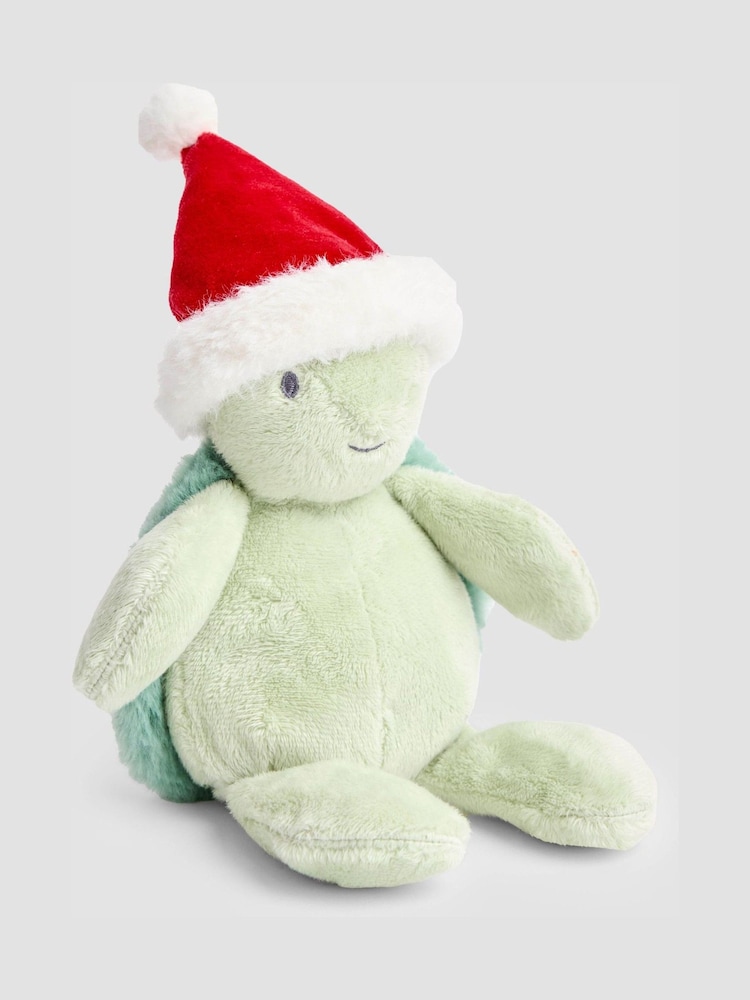 JoJo Maman Bébé Christmas Toto Turtle Soft Toy Plushie - Small - Image 4 of 4 JoJo Maman Bébé Christmas Toto Turtle Soft Toy Plushie - Small - Image 4 of 4