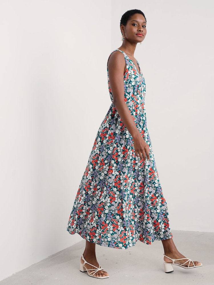 Seasalt Cornwall Blue Petite Polmanter 100% Cotton Jersey Dress - Image 2 of 5 Seasalt Cornwall Blue Petite Polmanter 100% Cotton Jersey Dress - Image 2 of 5
