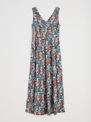 Seasalt Cornwall Blue Petite Polmanter 100% Cotton Jersey Dress - Image 5 of 5