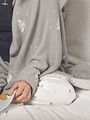 Sophie Allport Grey Bee Knitted Throw - Image 1 of 2