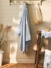 Sophie Allport Pale Blue Lobster Bath Sheet - Image 1 of 2