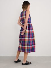 Seasalt Cornwall Red Petite Lowland Heather Sleeveless 100% Organic Cotton  Dress - Image 2 of 5