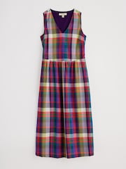Seasalt Cornwall Red Petite Lowland Heather Sleeveless 100% Organic Cotton  Dress - Image 4 of 5