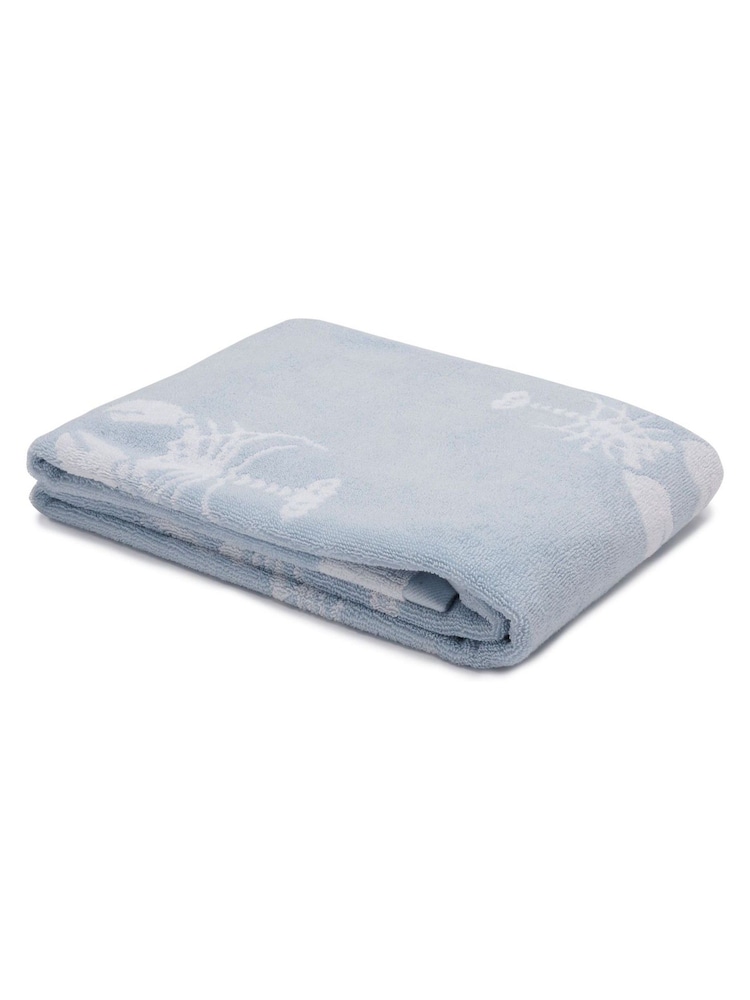 Sophie Allport Pale Blue Lobster Bath Towel - Image 2 of 2