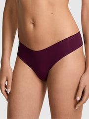 Victoria's Secret PINK Purple Rose Thong No Show Rib Knickers - Image 1 of 3
