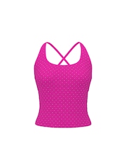 Victoria's Secret PINK Pink Fire Cotton Square Neck Sports Bra - Image 4 of 5