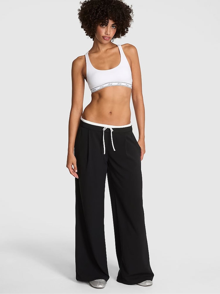 Victoria's Secret PINK Black Twill Trousers - Image 1 of 3