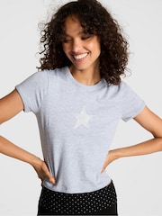 Victoria's Secret PINK Medium Heather Grey Retro T-Shirt - Image 2 of 4