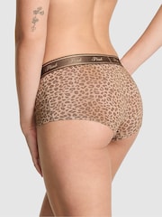 Victoria's Secret PINK Brown Leopard Print High Waist Cotton Logo Knickers - Image 2 of 2