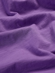 Seasalt Cornwall Purple Light Pink Appletree Keyhole Detail T-Shirt - Image 2 of 5