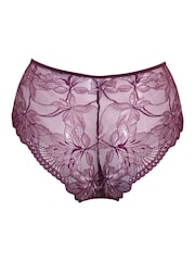 Pour Moi Magenta/Pink Short Sonnet Two Tone Lace Briefs - Image 4 of 4