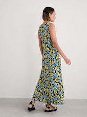 Seasalt Cornwall Blue Sleeveless Sanderling Midi Dress - Image 2 of 5