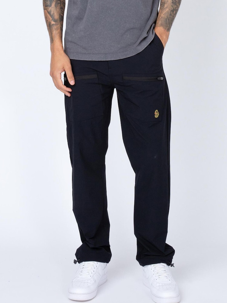Luke 1977 Lithography Cargo Black Trousers - Image 1 of 7