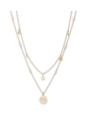 Lauren Ralph Lauren Gold Tone Evangeline Pearl Multi Row Necklace - Image 1 of 3
