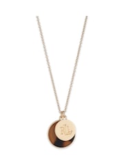 Lauren Ralph Lauren Gold Tone Walton Tort Necklace - Image 1 of 1