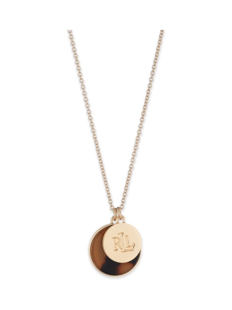 Lauren Ralph Lauren Gold Tone Walton Tort Necklace - Image 1 of 1