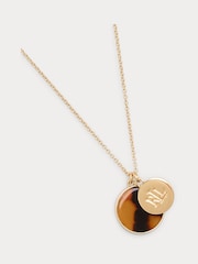 Lauren Ralph Lauren Gold Tone Walton Tort Necklace - Image 2 of 3