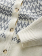 The Set Dark Grey/Cream 2 Pack Fairilse Pattern Knitted Jumper and Cardigan Set - Image 5 of 5