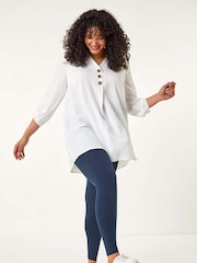 Roman Blue Curve Full Length Leggings - Image 2 of 5