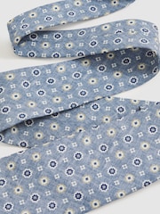 Reiss Soft Blue Cosimo Tie - Image 3 of 4