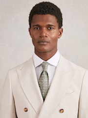 Reiss Soft Sage Cosimo Tie - Image 2 of 5