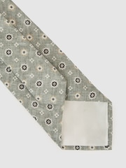 Reiss Soft Sage Cosimo Tie - Image 4 of 5
