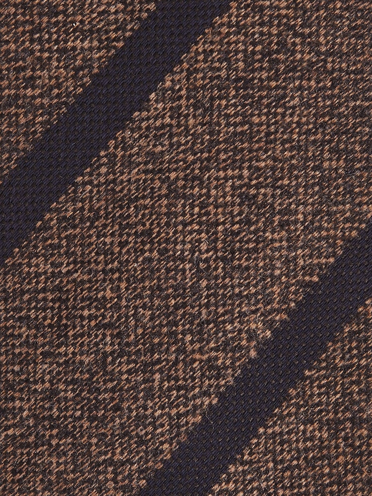 Reiss Chocolate Brown Sante Tie - Image 5 of 5