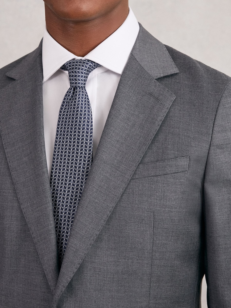 Reiss Navy Bernardo Tie - Image 2 of 5