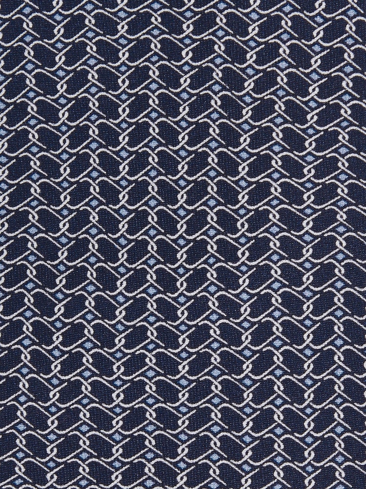 Reiss Navy Bernardo Tie - Image 5 of 5