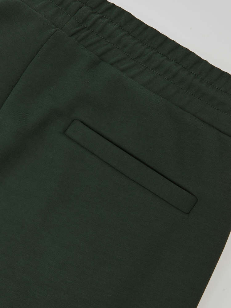 Reiss Dark Sage Green Premier Premium Interlock-Jersey Joggers - Image 5 of 5 Reiss Dark Sage Green Premier Premium Interlock-Jersey Joggers - Image 5 of 5