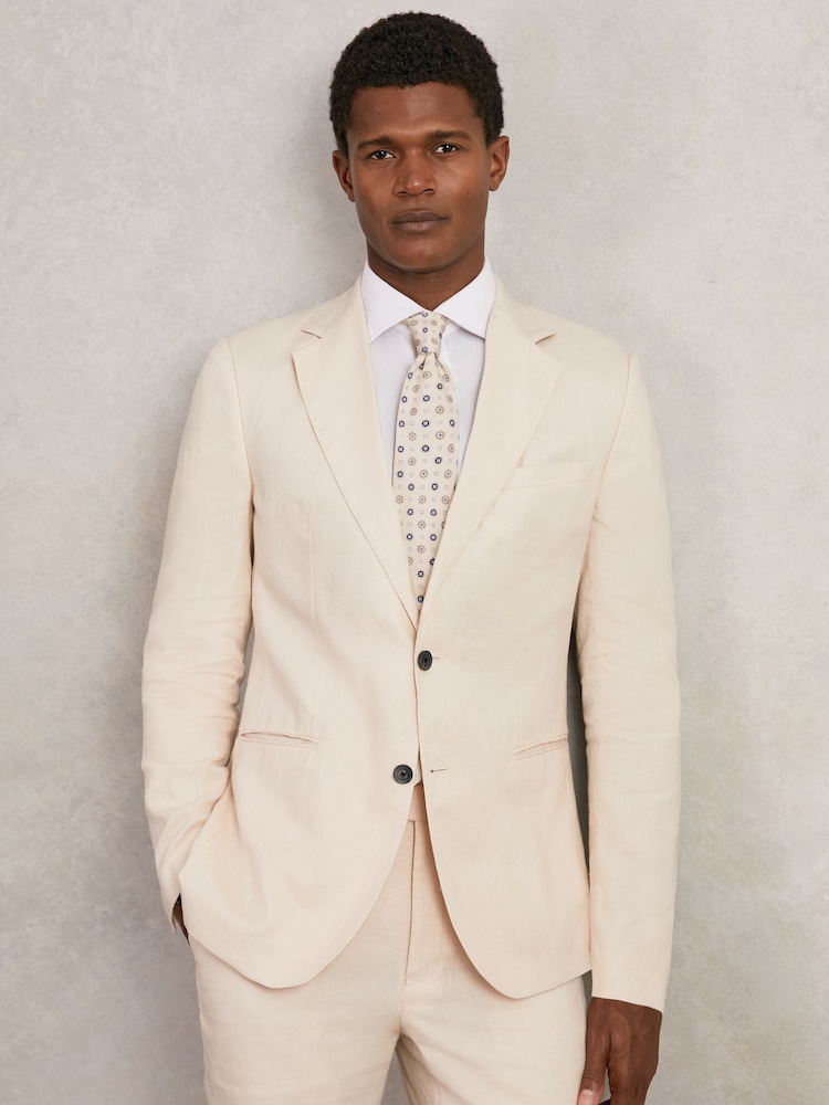 Reiss Ivory Cosimo Tie - Image 2 of 5