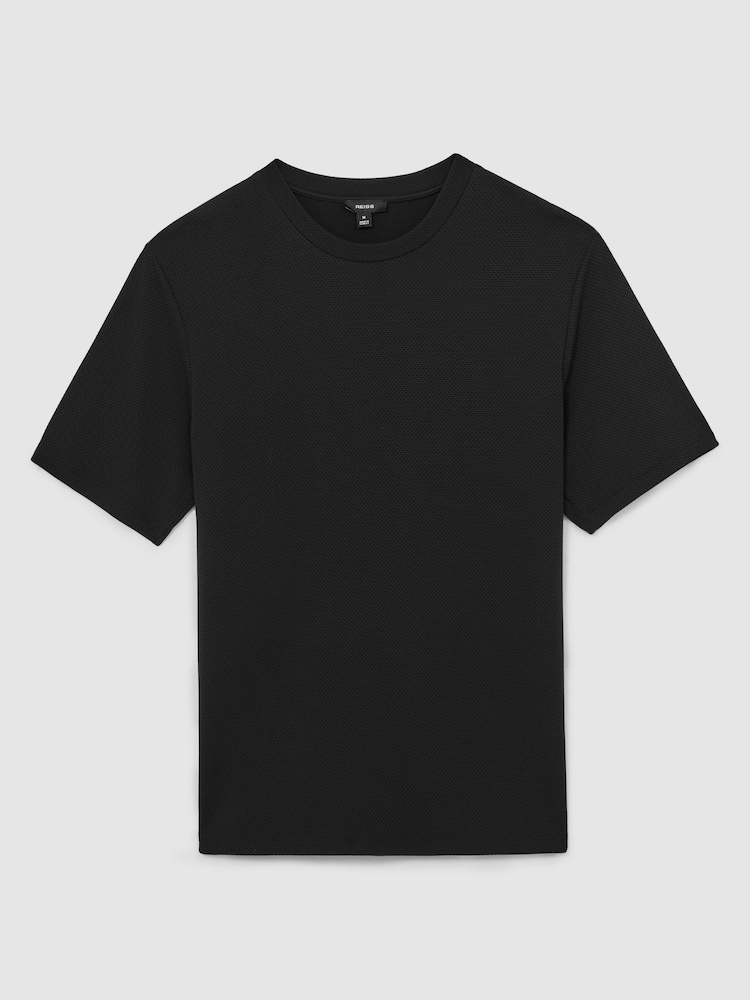 Reiss Black Wick T-Shirt - Image 2 of 6 Reiss Black Wick T-Shirt - Image 2 of 6