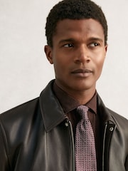Reiss Bordeaux Bernardo Tie - Image 2 of 5