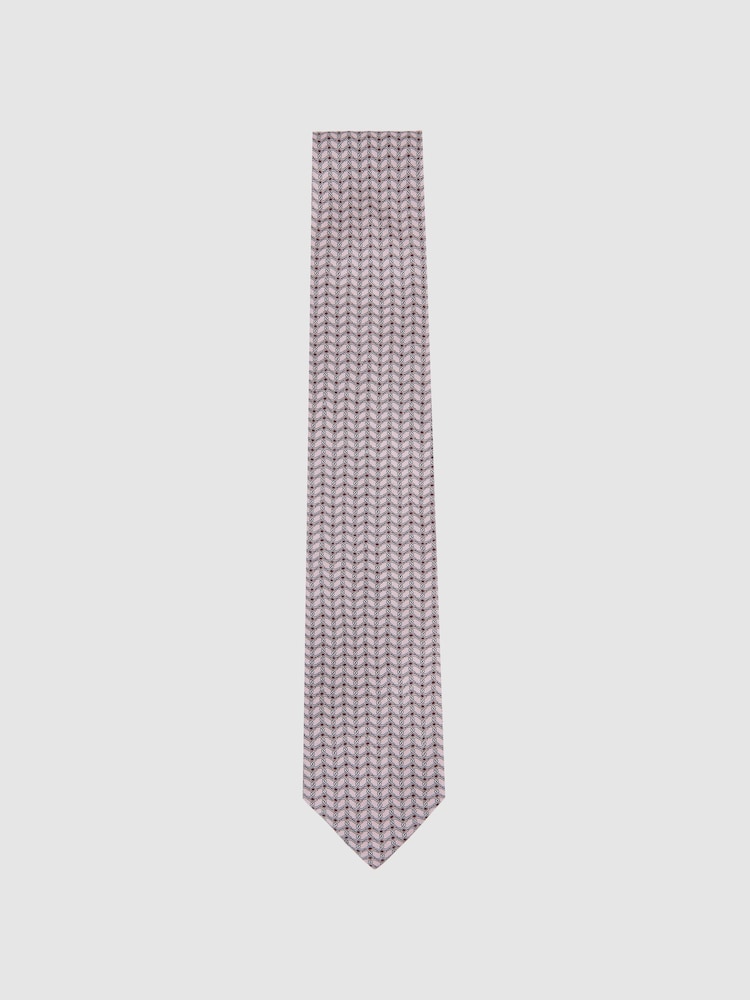 Reiss Soft Pink Bernardo Tie - Image 1 of 5