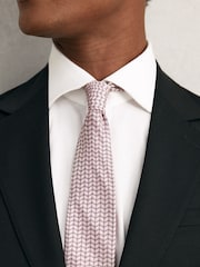 Reiss Soft Pink Bernardo Tie - Image 2 of 5