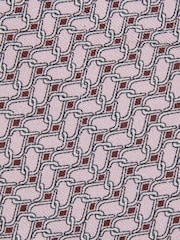 Reiss Soft Pink Bernardo Silk Geometric-Chain Print Tie - Image 6 of 6