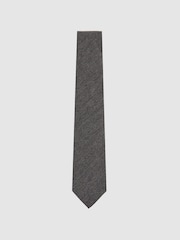 Reiss Charcoal Donato Tie - Image 1 of 5