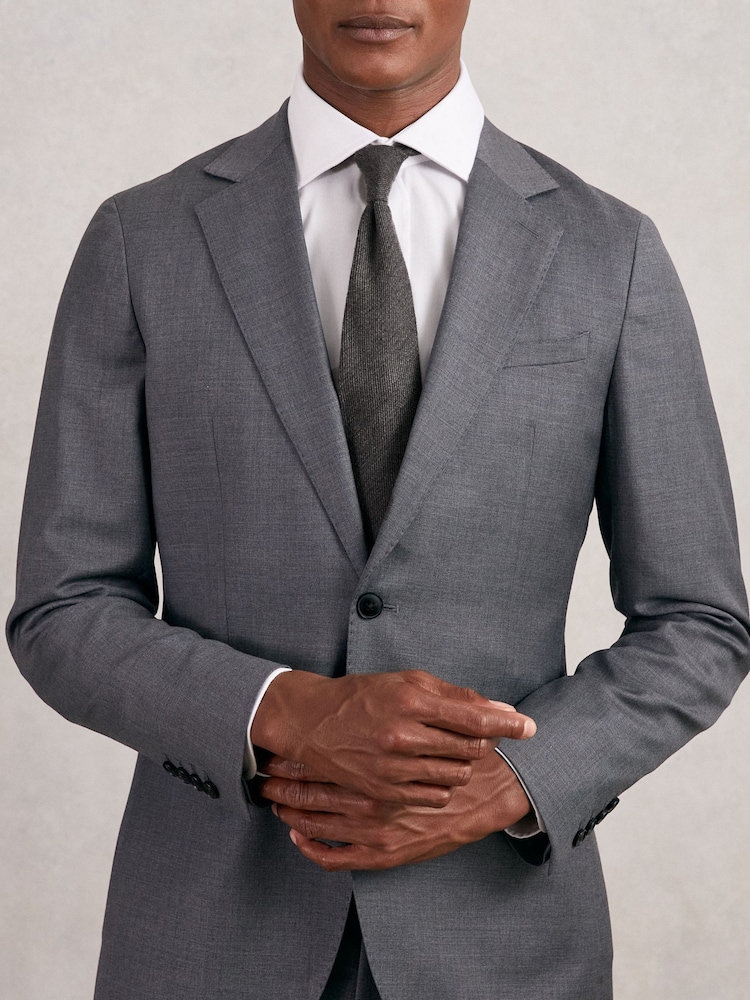 Reiss Charcoal Donato Tie - Image 2 of 5