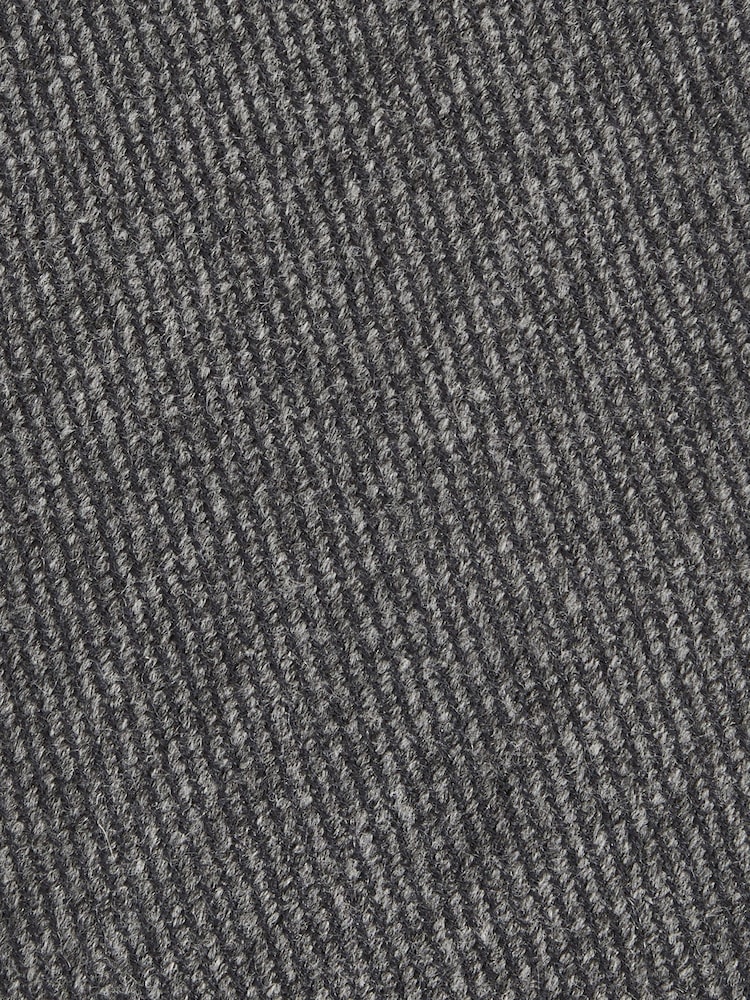 Reiss Charcoal Donato Wool-Silk Textured Tie - Image 6 of 6