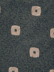 Reiss Forest Green Marco Silk-Wool Square-Medallion Tie - Image 7 of 7