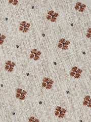 Reiss Oatmeal Melange Tullio Tie - Image 5 of 5