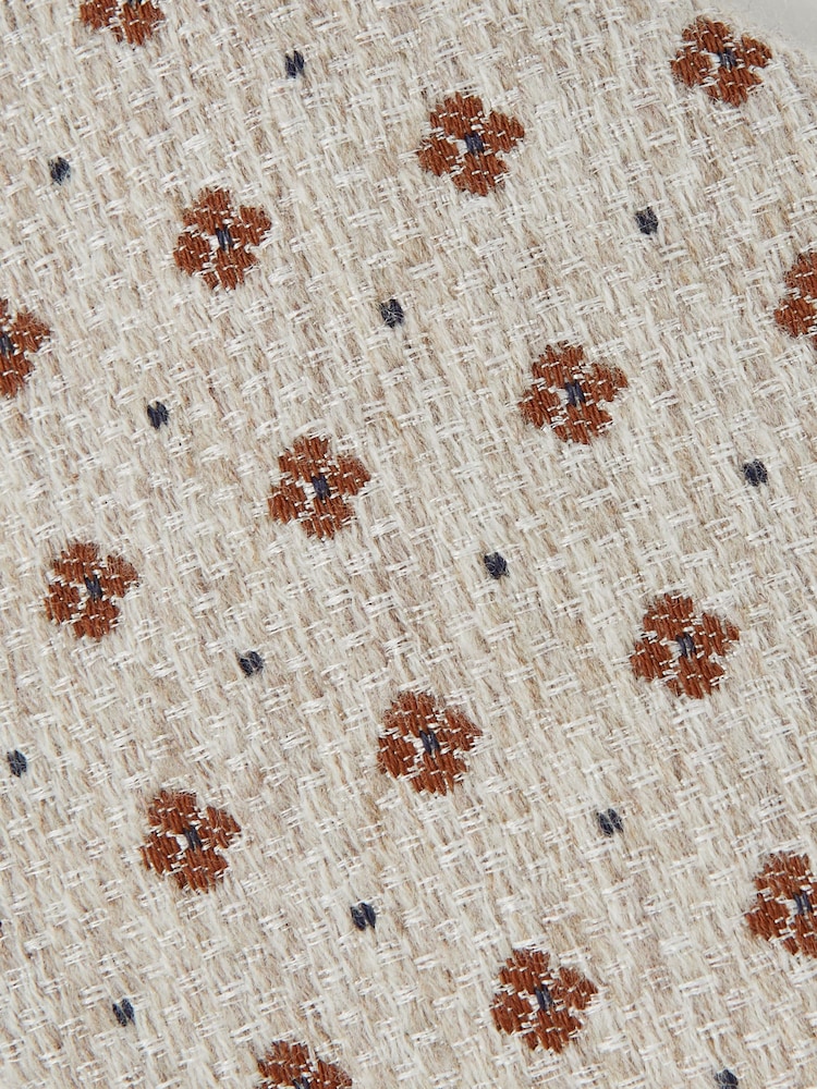 Reiss Oatmeal Melange Tullio Tie - Image 5 of 5