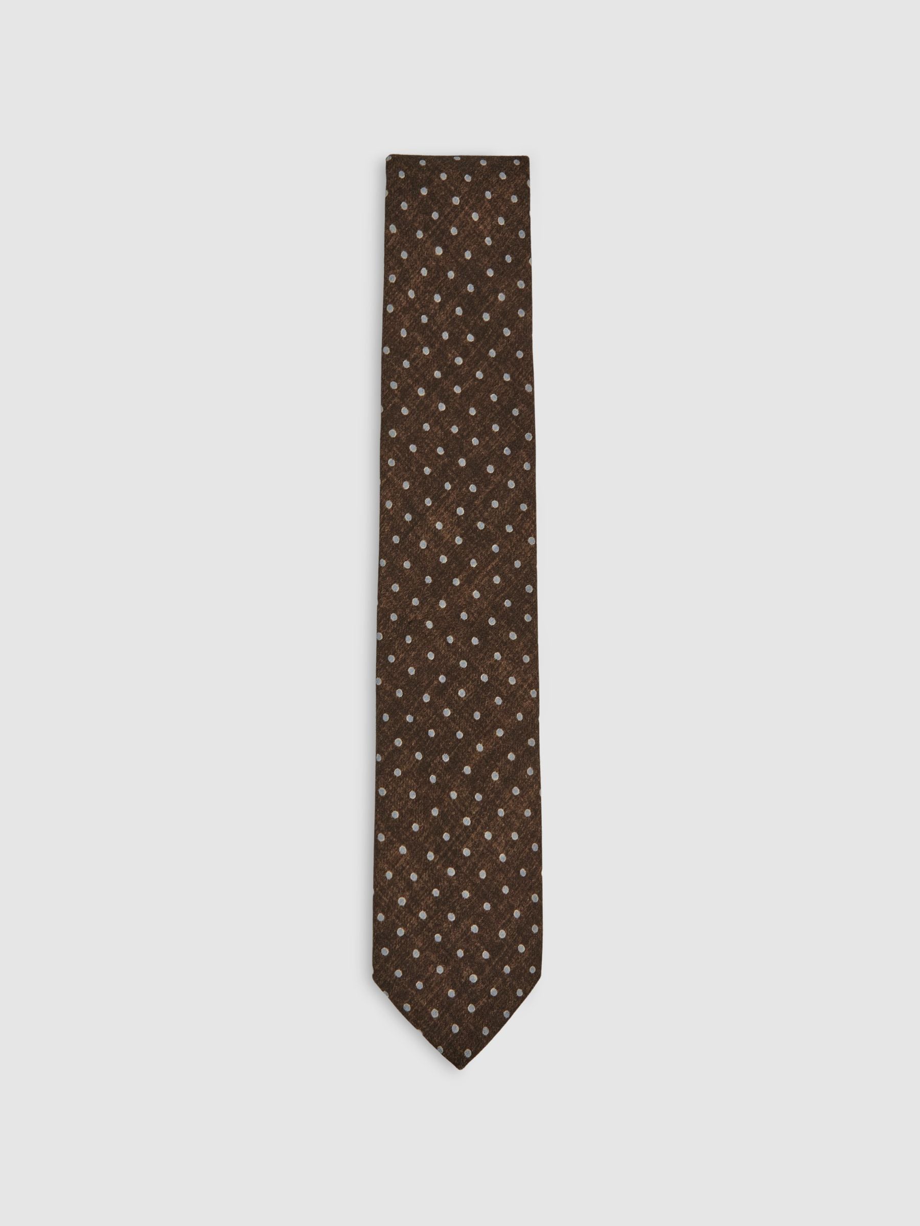 Reiss Chocolate Brown Tie In Brown